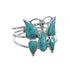 Turquoise And Sterling Silver Southwestern Butterfly Ring Size 8 JX129989